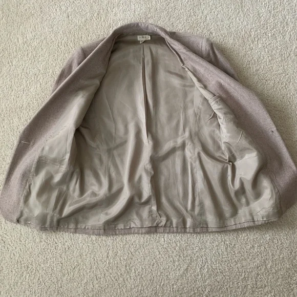 Vintage J.Crew Wool One Button Blazer Oatmeal 10 - Picture 3 of 6